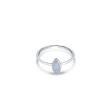 White Elara 925 Sterling Silver Ring for Women
