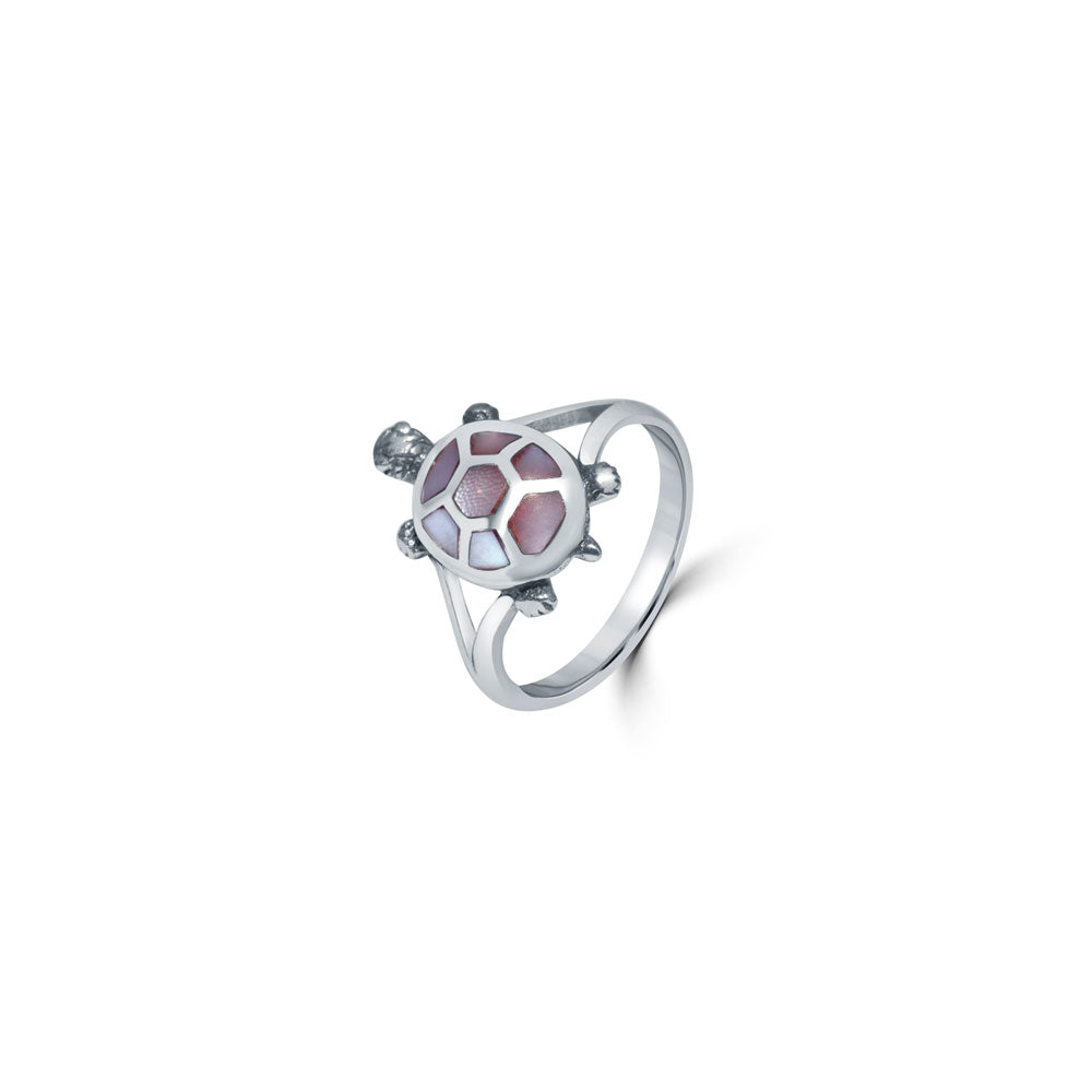 White Tortoise 925 Sterling Silver Ring for Women