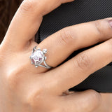 Pink Tortoise 925 Sterling Silver Ring for Women