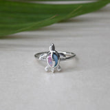 Pastel Turtle 925 Sterling Silver Ring for Women