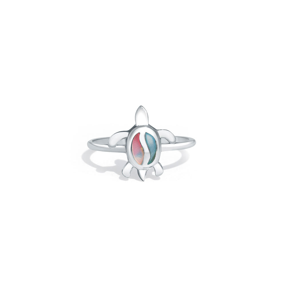 Pastel Turtle 925 Sterling Silver Ring for Women