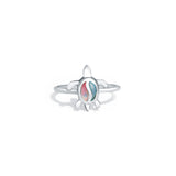 Pastel Turtle 925 Sterling Silver Ring for Women