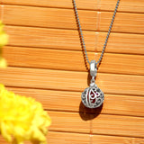 Heart Treasure Silver Charm pendant and chain set