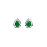 Green droplet 925 sterling silver 3-piece set