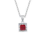 Red Treasure Box 925 Sterling Silver 3-piece set