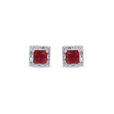 Red Treasure Box 925 Sterling Silver 3-piece set