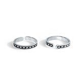 Kriss 925 Sterling Silver Toe Rings for women