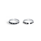 Rashi 925 Sterling Silver Toe Rings for women