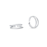Silvara Duo 925 Sterling Silver Toe Ring for women