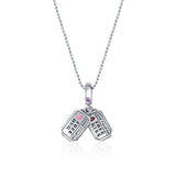 Love Coupon Silver Charm pendant with chain