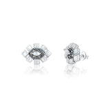 Aabha Sterling Silver White Studs - Mother of Pearl