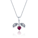 Heart Treasure Silver Charm pendant and chain set