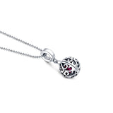 Heart Treasure Silver Charm pendant and chain set