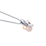 Mickey Mouse Silver Charm pendant and chain set