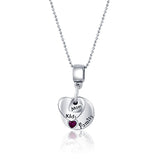 Mom Kids Family Silver Charm pendant and chain set