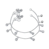 Ball Game Silver Baby Anklet