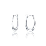 92.5 sterling silver hoops/baali  is finished in silver and latch back closure.