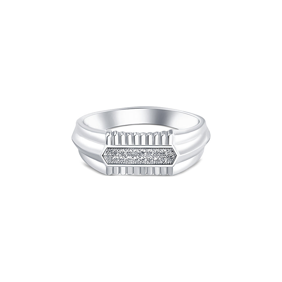Upgrade your style game with our Zeus 925 sterling silver ring. Designed for men, this ring features a stunning zirconia studded in a sleek rhodium finish. Made with high-quality 925 sterling silver, it's the perfect accessory for any occasion. Elevate your look and make a statement with this unique and timeless piece.