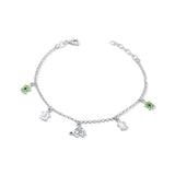 Turtle Gang Silver Baby Anklets