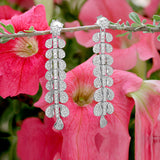 Silver Drizzle Zirconia Dangler Earring for Women