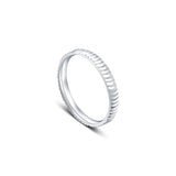 Silver Scale Thumb Band in 925 Sterling Silver