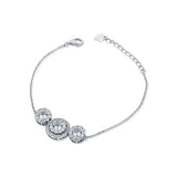Manasi Silver Bracelet for Women with Zirconia