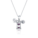 Cherish time Silver Charm pendant and chain set for women