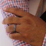 Weaved in 925 Sterling Silver Band for Men