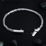 Compassionate Sterling Silver Bracelet for Men