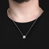 I Love Dad Silver Pendant with Chain