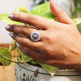 Kusum Surbhi Ring for Women - White Enamel