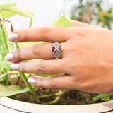 Varsha Ritu Ring for Women - Garnet