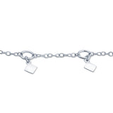 Suhana Silver Anklet with Charms