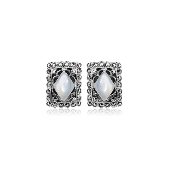 Gorgeous You Silver Stud earrings