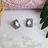 Gorgeous You Silver Stud earrings