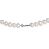 92.5 sterling silver mala with pearls 