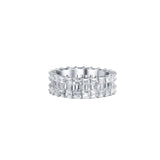 Sterling Silver Classic Band with Zirconia