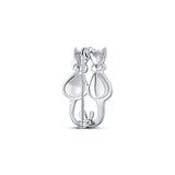 Hum Tum Catty Silver Brooch /Lapel Pin for Women