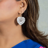 Peepal Patta Oxidised Silver Dangler Earring for Women