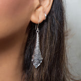 Izna Oxidised Silver Dangler Earring for Women