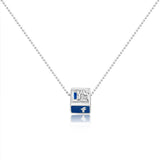 Facebook Charm Silver Pendant and chain